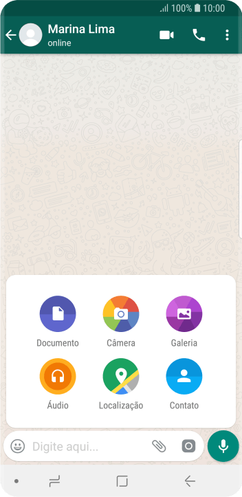Pressione Galeria, e navegue até a foto ou vídeo desejado. Pressione Galeria, e navegue até a foto ou vídeo desejado.