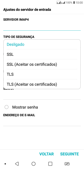 Pressione Desligado para desativar a função. Pressione Desligado para desativar a função.