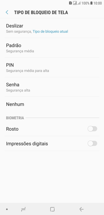 Pressione o indicador ao lado de Pressione o indicador ao lado de