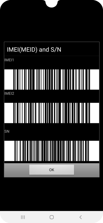 Digite *#06#. O número IMEI agora é mostrado na tela. Digite *#06#. O número IMEI agora é mostrado na tela.