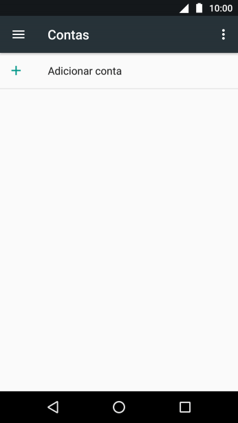 Pressione Adicionar conta. Pressione Adicionar conta.