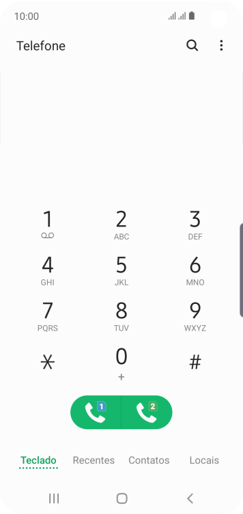Pressione o ícone de menu. Pressione o ícone de menu.