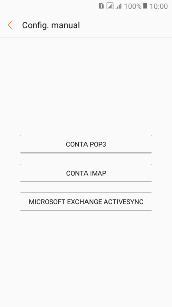 Pressione CONTA IMAP. Pressione CONTA IMAP.