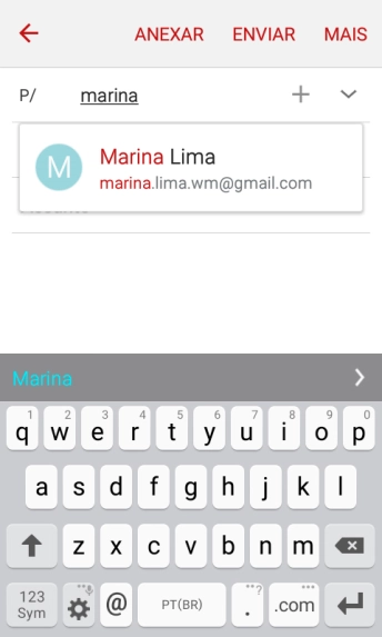 Pressione o contato desejado. Pressione o contato desejado.