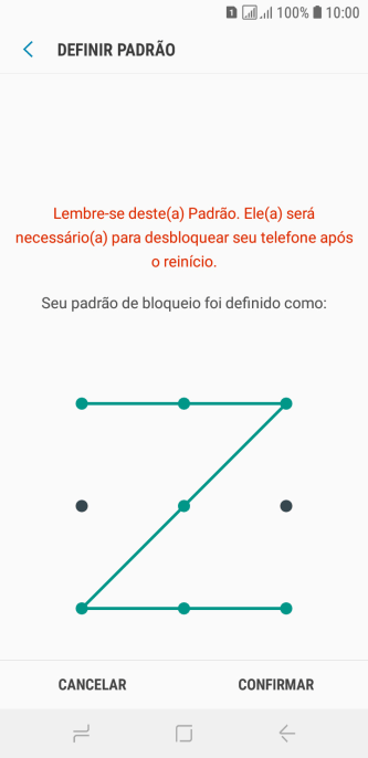 Repita o código do celular selecionado, e pressione CONFIRMAR. Repita o código do celular selecionado, e pressione CONFIRMAR.