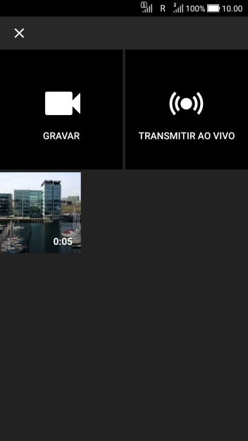 Pressione o vídeo desejado. Pressione o vídeo desejado.