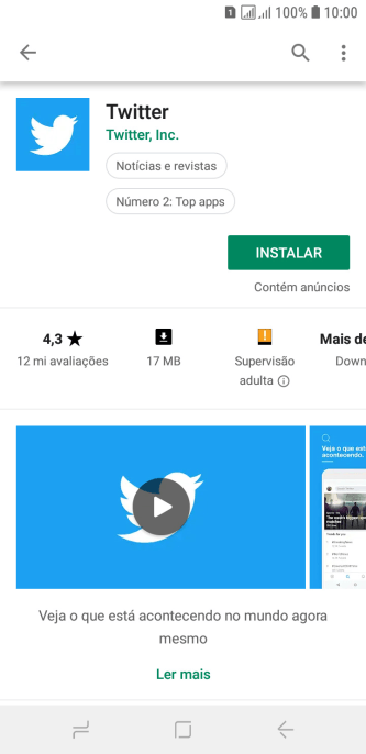 Pressione INSTALAR, e siga as indicações da tela para instalar o app. Pressione INSTALAR, e siga as indicações da tela para instalar o app.