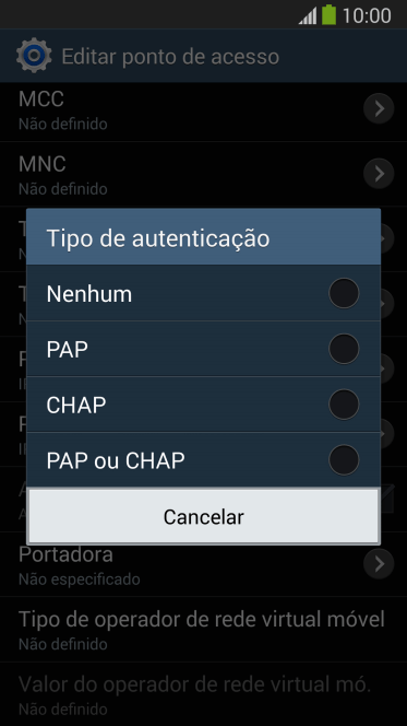 Pressione PAP ou CHAP. Pressione PAP ou CHAP.