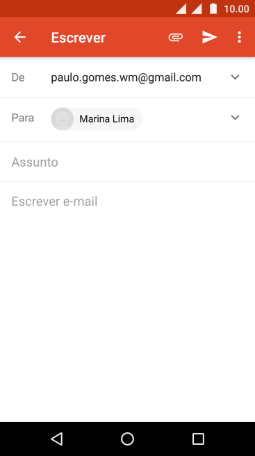 Pressione Assunto, e digite o assunto desejado. Pressione Assunto, e digite o assunto desejado.