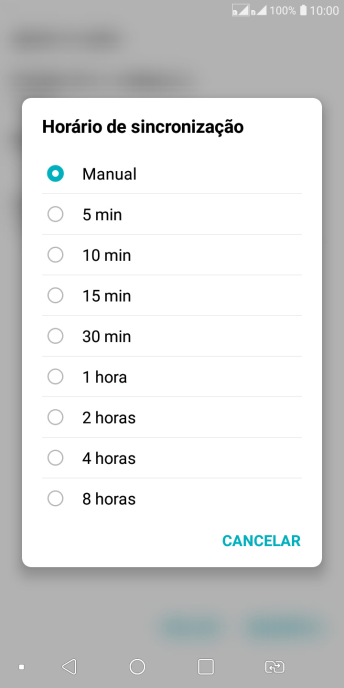 Pressione a configuração desejada. Pressione a configuração desejada.