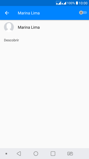 Pressione o contato desejado. Pressione o contato desejado.