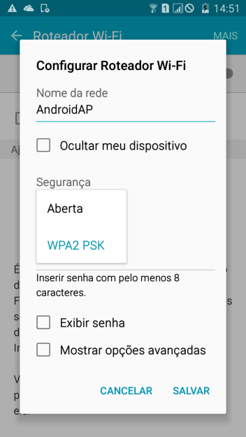 Pressione WPA2 PSK para proteger seu Roteador Wi-Fi com uma senha. Pressione WPA2 PSK para proteger seu Roteador Wi-Fi com uma senha.