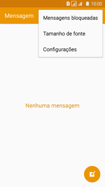 Pressione Configurações. Pressione Configurações.