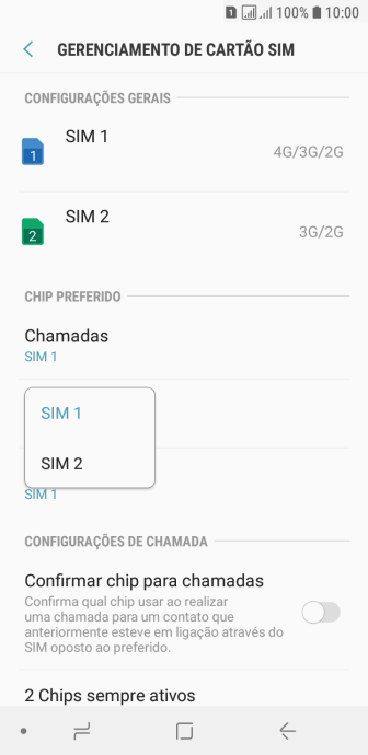 Pressione o chip desejado. Pressione o chip desejado.