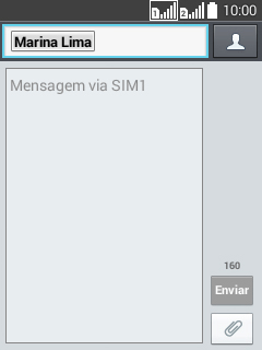 Pressioneo campo de escrever, e digite o texto da sua MMS. Pressioneo campo de escrever, e digite o texto da sua MMS.