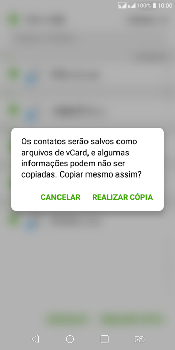 Pressione REALIZAR CÓPIA. Pressione REALIZAR CÓPIA.
