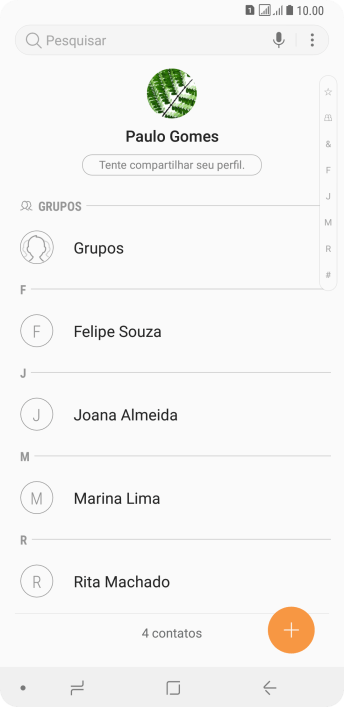 Pressione o ícone de menu. Pressione o ícone de menu.