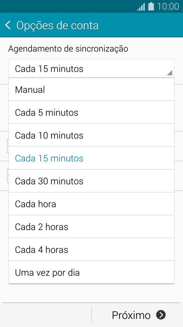 Pressione a configuração desejada. Pressione a configuração desejada.