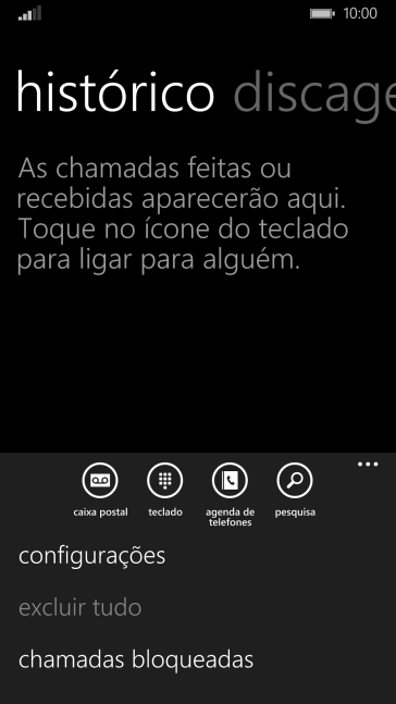 Pressione configurações. Pressione configurações.