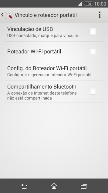 Pressione Config. do Roteador Wi-Fi portátil. Pressione Config. do Roteador Wi-Fi portátil.