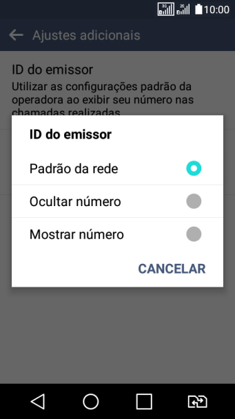 Pressione Mostrar número para ativar a identificação do seu número. Pressione Mostrar número para ativar a identificação do seu número.