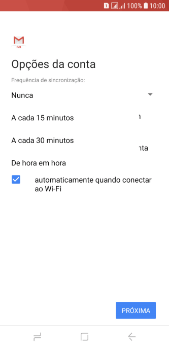 Pressione a configuração desejada. Pressione a configuração desejada.