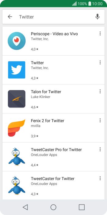 Pressione Twitter. Pressione Twitter.