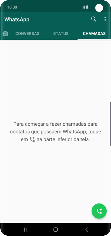 Pressione o ícone de chamada. Pressione o ícone de chamada.