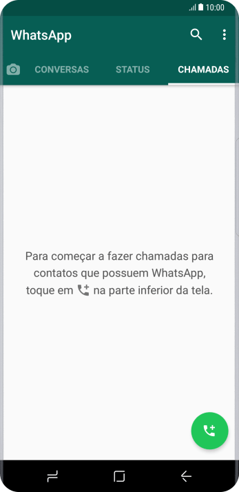 Pressione o ícone de chamada. Pressione o ícone de chamada.