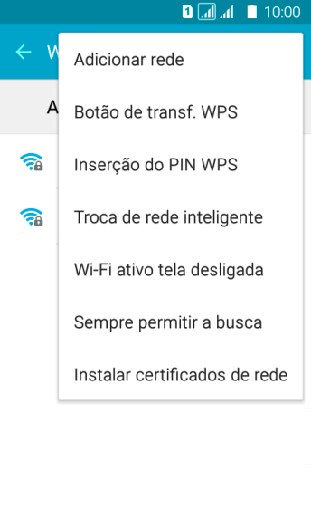 Pressione o indicador ao lado de Pressione o indicador ao lado de
