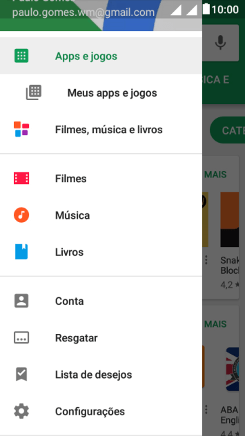 Pressione Configurações. Pressione Configurações.