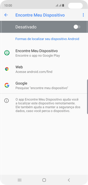 Pressione o indicador para ativar a função. Pressione o indicador para ativar a função.