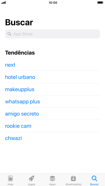 Pressione o campo de busca, e insira Meu TIM. Pressione o campo de busca, e insira Meu TIM.