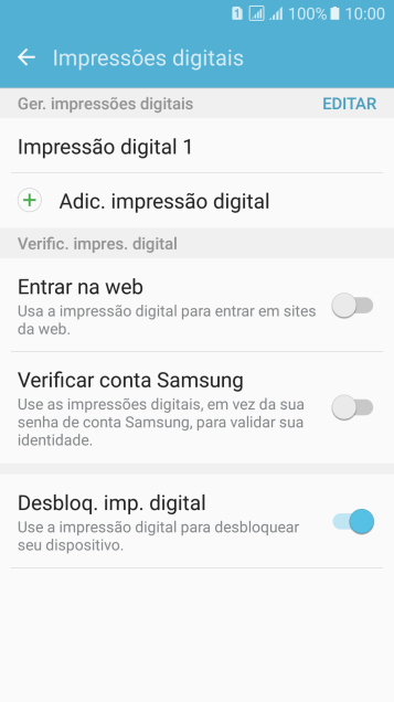 Pressione a tecla de voltar. Pressione a tecla de voltar.