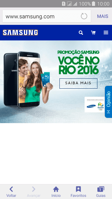 Pressione a barra de endereço. Pressione a barra de endereço.