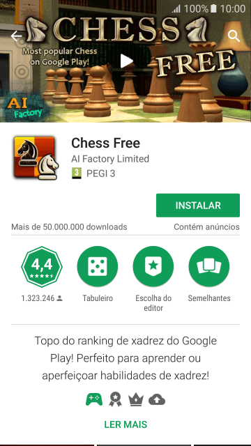 Pressione INSTALAR, e siga as indicações da tela para instalar o app. Pressione INSTALAR, e siga as indicações da tela para instalar o app.