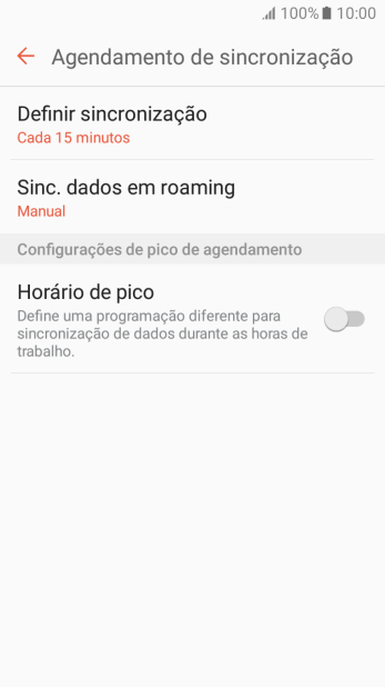 Pressione Definir sincronização. Pressione Definir sincronização.