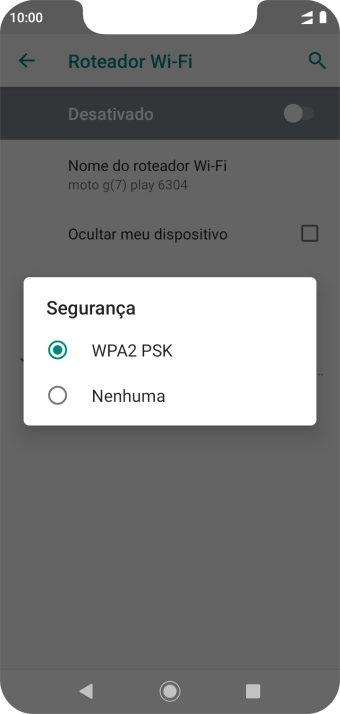 Pressione WPA2 PSK para proteger seu Roteador Wi-Fi com uma senha. Pressione WPA2 PSK para proteger seu Roteador Wi-Fi com uma senha.