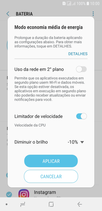 Pressione APLICAR para ativar a função. Pressione APLICAR para ativar a função.