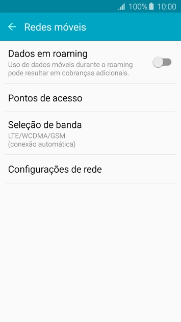 Pressione Seleção de banda. Pressione Seleção de banda.