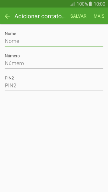 Pressione Nome, e digite o nome desejado. Pressione Nome, e digite o nome desejado.