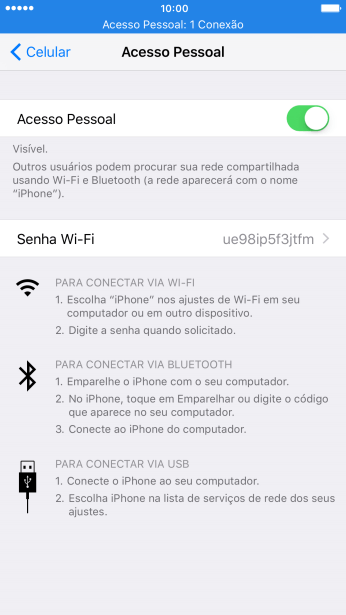 Pressione Senha Wi-Fi, e digite a senha desejada. Pressione Senha Wi-Fi, e digite a senha desejada.