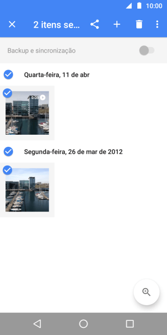Pressione o ícone de compartilhar. Pressione o ícone de compartilhar.
