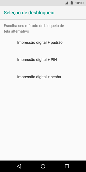 Pressione o código de bloqueio desejado, e siga as instruções da tela para criar um código extra. Pressione o código de bloqueio desejado, e siga as instruções da tela para criar um código extra.
