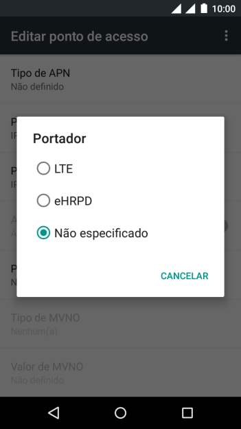 Pressione Não especificado. Pressione Não especificado.