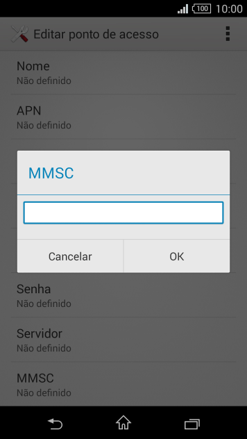 Digite http://mms.tim.br e pressione OK. Digite http://mms.tim.br e pressione OK.