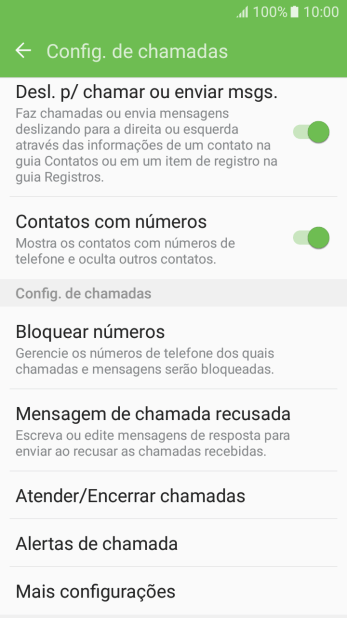 Pressione Mais configurações. Pressione Mais configurações.