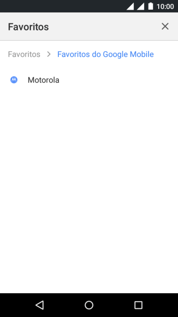 Pressione o favorito desejado. Pressione o favorito desejado.