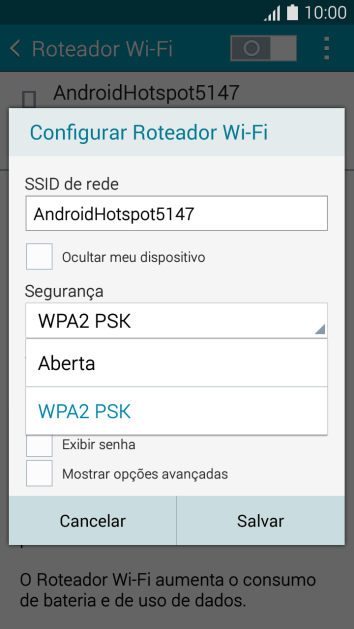 Pressione WPA2 PSK para proteger seu Roteador Wi-Fi com uma senha. Pressione WPA2 PSK para proteger seu Roteador Wi-Fi com uma senha.