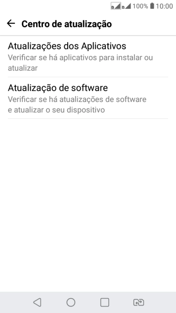 Pressione Atualização de software. Se uma nova versão de software estiver disponível, ela será mostrada na tela. Siga as indicações do tela para atualizar o software do celular. Pressione Atualização de software. Se uma nova versão de software estiver disponível, ela será mostrada na tela. Siga as indicações do tela para atualizar o software do celular.
